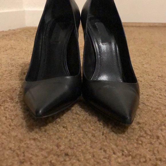 Alexander Wang black leather rhodium heel - Picture 5 of 5
